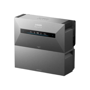 Anker Solix – graue Heim-Batterie mit integriertem Display für Energiespeicherung und netzunabhängigen Betrieb