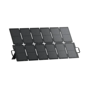 Schwarze, faltbare und tragbare Solarmodule mit Tragegriffen, geeignet für die netzunabhängige Stromversorgung und den mobilen Einsatz